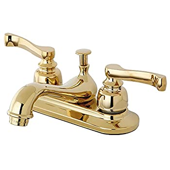 【中古】【インポート品・未当て嵌める】Kingston Brass KB8602 Royale 4in 真っただ中仕かける 二階建てバスお部屋水道の栓 注ぎ口リーチ 4-1/2in 光輝金管楽器 インテリア・寝具・収納-その他