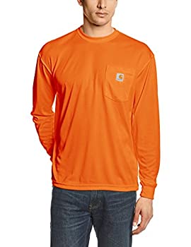 【中古】【輸入品・未使用】Carhartt (カーハート) メンズ ハイビジビリティ フォース カラーエンハンス 長袖Tシャツ US サイズ: S カラー: オレンジ