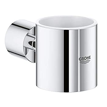 【中古】【インポート品・未当て嵌める】GROHE Atrio ソープディスペンサーホルダー 4.53 x 3.75 x 2.75in スターライトクローム