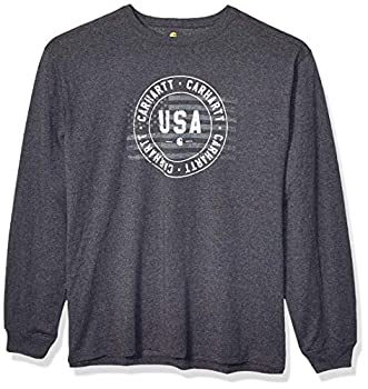 【中古】【輸入品・未使用】Carhartt Men's Lubbock USA Graphic Long Sleeve T Shirt (Regular and Big &amp; Tall Sizes)｜スカイマーケットプラス