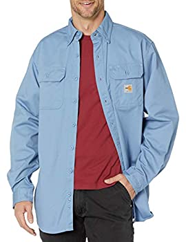 【中古】【輸入品・未使用】Carhartt Men's Flame Resistant Classic Twill Shirt%カンマ%Medium Blue%カンマ%Medium|スカイマーケットプラス