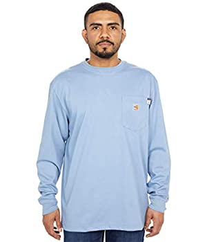 【中古】【輸入品・未使用】Carhartt メンズ 耐炎性 コットン 長袖Tシャツ US サイズ: X-Large カラー: ブルー