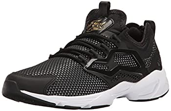 【中古】【輸入品・未使用】Reebok Women's Fury Adapt Graceful TMI Fashion Sneaker%ｶﾝﾏ% Black/Gold Metallic/White%ｶﾝﾏ% 7 M US