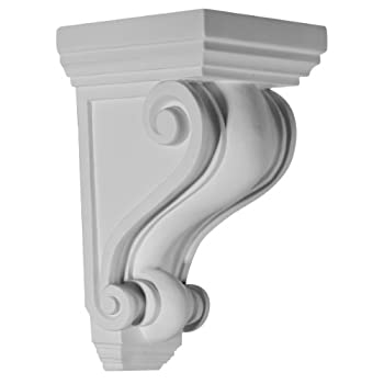 【中古】【輸入品・未使用】Ekena Millwork COR05X05X09DE-CASE-2 幅5 1/4インチ×奥行5 1/4インチ×高さ9 1/2インチ Devon Corbel (2パック)