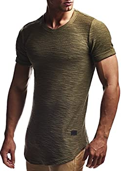 【中古】【輸入品・未使用】LEIF NELSON メンズ Tシャツ クルーネック オーバーサイズ メンズ 半袖 コットン Tシャツ カルシック オーバーサイズ シャツ 長袖 LN6324 US サ