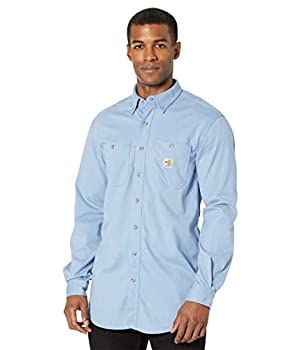 【中古】【輸入品・未使用】Carhartt メンズ 耐炎性フォースコットンハイブリッドシャツ US サイズ: Medium カラー: ブルー