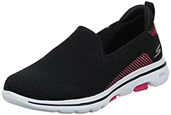 【中古】【輸入品・未使用】(スケッチャーズ) Skechers レディース Go Walk 5-Prized (ゴーウォークファイブプライズド) スニーカー%ｶﾝﾏ% ブラック/ピンク%ｶﾝﾏ% 11
