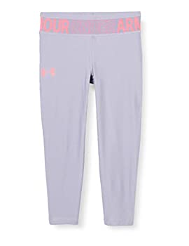 【中古】【輸入品・未使用】Under Armour Girls' HeatGear Ankle Crop Leggings%カンマ% Purple Dusk (555)/Peach Frost%カンマ% Youth X-Large|スカイマーケットプラス