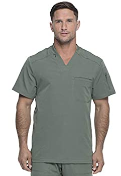 【中古】【インポート品・未当てはめる】Dickies Dynamix DK610 メンズ Vのど頚 無地 スクラブトップ US 大きさ: X-Small 色合い: 緑であること