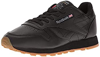【中古】【輸入品・未使用】Reebok レディース クラシック レザー スニーカー%ｶﾝﾏ% ブラック/ガム%ｶﾝﾏ% 10
