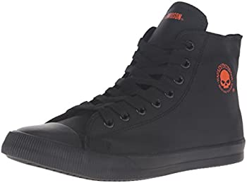 【中古】【輸入品・未使用】[Harley-Davidson] Men's Baxter Skateboarding Shoe%ｶﾝﾏ% Black/Orange%ｶﾝﾏ% 11 M US