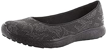 【中古】【インポート品・未当て嵌める】Skechers レディース マイクロ張りさける アースタッチ スニーカー US 大きさ: 9.5 色つや: 黒いこと