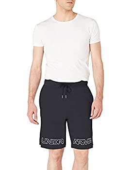 【中古】【輸入品・未使用】Under Armour Baseline Graphic Fleece Shorts%ｶﾝﾏ% Black//White%ｶﾝﾏ% Small