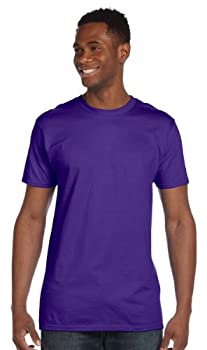【中古】【輸入品・未使用】Hanes 4980 Mens Nano-T T-Shirt, Extra Large - Purple