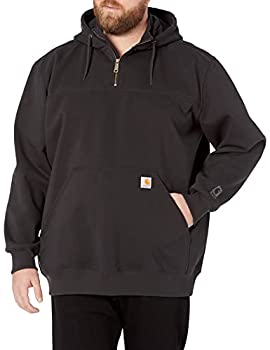 【中古】【輸入品・未使用】Carhartt メンズ ビッグアンドトール レインディフェンダー パックストン 厚手のフード付きスエットシャツ US サイズ: Large Tall カラー: ブラ