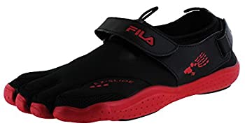 【中古】【インポート品・未当て嵌める】Fila メンズ Skele-Toes EZ 横すべり 水抜き溝 US 大きさ: 12 色つや: 黒いこと