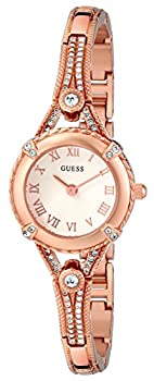 【中古】【輸入品・未使用】GUESS Women's U0135L3 Petite Embellished Crystal Rose Gold-Tone Watch