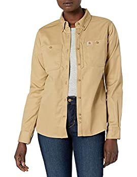 【中古】【インポート品・未当て嵌める】Carhartt レディース レギュラー ラギッド 専門的 長袖プルオーバー US 大きさ: Large 色つや: ベージュ