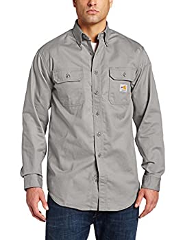 【中古】【輸入品・未使用】Carhartt Men Flame Resistant Classic Twill Shirt%ｶﾝﾏ%Gray%ｶﾝﾏ%Medium