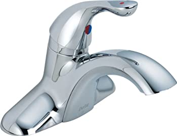 【中古】【輸入品・未使用】デルタCommercial 501lf-hdfクラシックシングルハンドルセンターセット洗面所蛇口Lessポップアップ、クロム