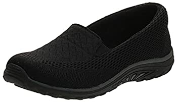 【中古】【輸入品・未使用】Skechers Women\'s Reggae Fest-Willows-Wide Loafer Flat%カンマ% Black%カンマ% 7.5 W US