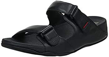 【中古】【輸入品・未使用】[フィットフロップ] サンダル GOGH MOC SLIDE IN LEATHER メンズ Black 28.0 cm~28.5 cm｜スカイマーケットプラス