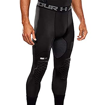 【中古】【輸入品・未使用】Under Armour バスケットボール 六角パッド入りタイツ パッド付き バスケットボール ラクロス フットボール Adult- Medium ブラック