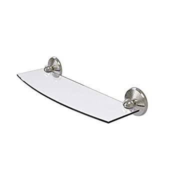 【中古】【輸入品・未使用】Allied Brass MC-33/18-SN 46cm Bevelled Glass Shelf Satin Nickel｜スカイマーケットプラス