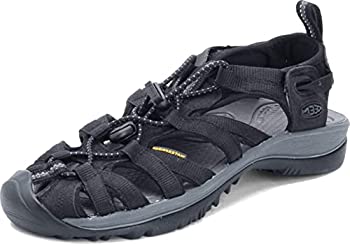 【中古】【インポート品・未当て嵌める】(キーン) KEEN レディース ウィスパー サンダル%ｶﾝﾏ% 黒いこと/磁石。%ｶﾝﾏ% 10.5