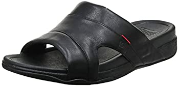 【中古】【インポート品・未当て嵌める】FitFlop メンズ オープントゥサンダル%ｶﾝﾏ% 黒いこと%ｶﾝﾏ% 10