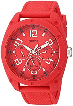 【中古】【インポート品・未当て嵌める】GUESS メンズ U1256G4 One Size 赤いこと