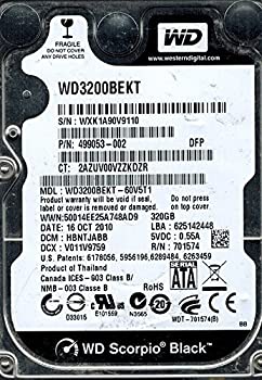 【中古】【輸入品・未使用】Western Digital wd3200bekt-60?V5t1?320?GB DCM : hbntjabb