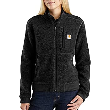 【中古】【輸入品・未使用】Carhartt レディース ハイパイルフリースジャケット%ｶﾝﾏ% ブラック%ｶﾝﾏ% X-Large