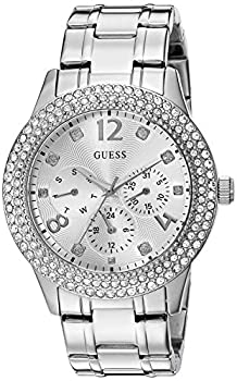 【中古】【インポート品・未当て嵌める】GUESS W1097L1 youth large / 11-13 しろがね色