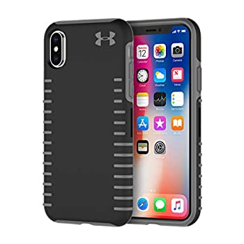 【中古】【インポート品・未当て嵌める】Under Armour UA Protect Grip Case for iPhone X - Black/Graphite