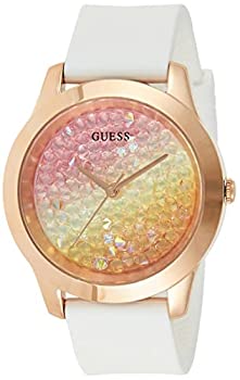【中古】【インポート品・未当て嵌める】Guess ゲス Crush Guess マルチ色つや レディース アナログ 心地好い 石英 外国で積みだし W1223L3