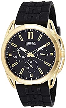 【中古】【輸入品・未使用】Guess Men's Vertex U1177G2 Gold Silicone Quartz Fashion Watch