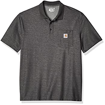 【中古】【輸入品・未使用】Carhartt メンズ コントラクターズ ワークポケット ポロシャツ オリジナルフィット US サイズ: X-Large Tall カラー: グレー|スカイマーケットプラス