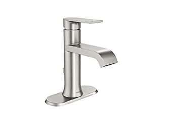 【中古】【インポート品・未当て嵌める】MOEN ジェンタ シングル大広間 シングル手持ち部分 2階建てバス御部屋用水道の栓 シミ押しとどめる 無光沢Ｎｉ