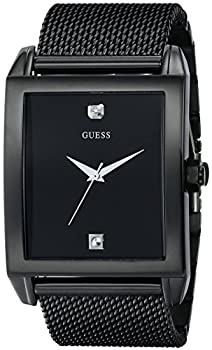 【中古】【インポート品・未当て嵌める】GUESS メンズ ステンレススチールダイヤモンドウォッチ、色（模範例：）文字盤