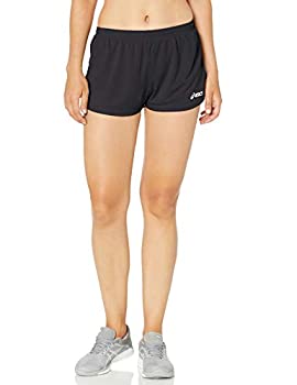 【中古】【輸入品・未使用】ASICS レディース ブレイクスルー 1/2 スプリットショーツ M ブラック|スカイマーケットプラス