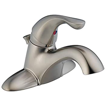 【中古】【輸入品・未使用】Delta Faucet Delta 520-SSPPU-DST クラシック シングルハンドル バスルーム蛇口 ステンレススチール センターセット