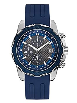 【中古】【インポート品・未当て嵌める】GUESS Factory メンズ ブルークロノグラフウォッチ 腕時計-メンズ腕時計