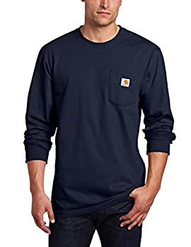 【中古】【輸入品・未使用】Carharttメンズトールポケット長袖作業着TシャツK126 US サイズ: Large Tall カラー: ブルー