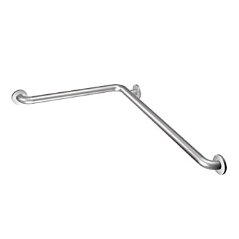 【中古】【輸入品・未使用】Moen 8994 24インチ x 36インチ L字型バスルームグラブバー ピーニング
