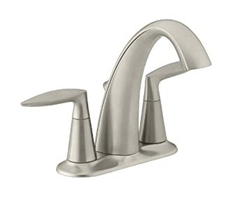 【中古】【輸入品・未使用】KOHLER K-45100-4-BN Alteo バスルームシンク ワンサイズ 鮮やかなつや消しニッケル