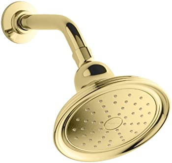 【中古】【インポート品・未当て嵌める】(Brass) - Kohler K45413PB Devonshire Single-Function Katalyst Spray Showerhead%ｶﾝﾏ% 2.0-GPM%ｶﾝﾏ% Polished Brass