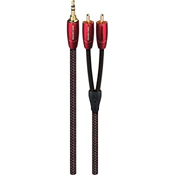 【中古】【インポート品・未当て嵌める】Audioquest ゴールデン論理ゲート オーディオインターコネクト5m (16フート5in) 3.5粍 RCA用