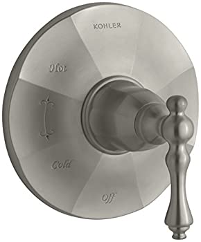 【中古】【インポート品・未当て嵌める】Kohler TS98762-4-BN Rite-Temp 弁膜刈り込み 生き胆手持ち部分付き添い人 晴れ晴れしいな無光沢Ｎｉ