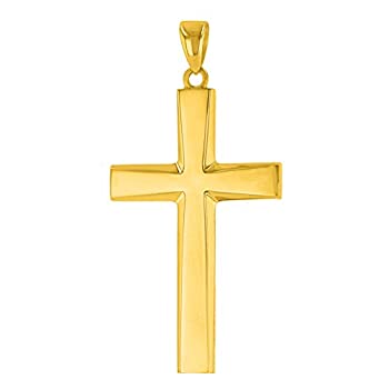 【中古】【インポート品・未当て嵌める】14?K黄色ゴールドPlain \u0026 Simple組織宗教はりつけ台シャンデリヤ